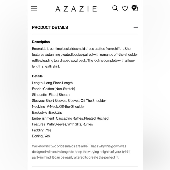 Azazie Emeralda Dusty Rose Bridesmaid Dress - Picture 6 of 11